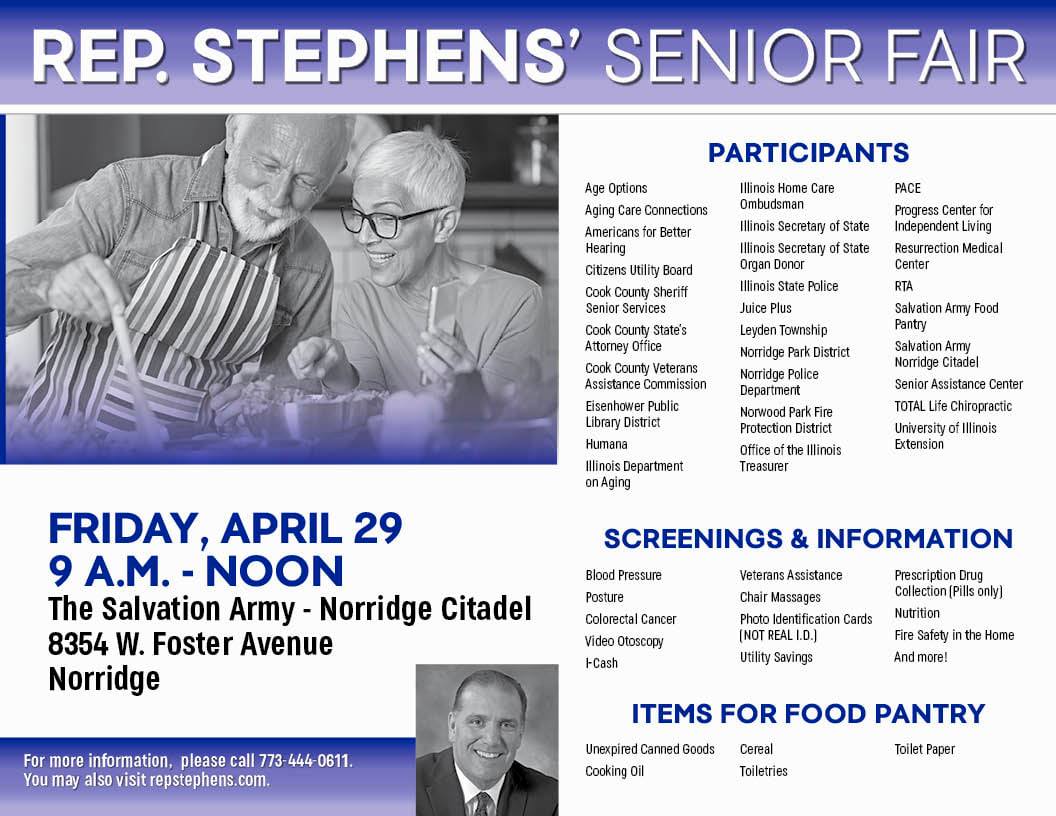 Rep. Stephen's Senior Fair | Cook County Assessor's Office