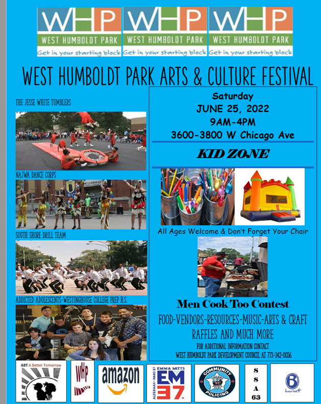 West Humboldt Park Arts and Culture Festival June 24 from 9am-4m