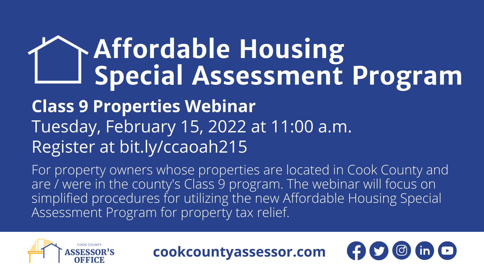 Affordable Housing Special Assessment Webinar for Class 9 Properties Feb 15 2022