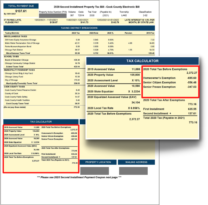 Property tax bill